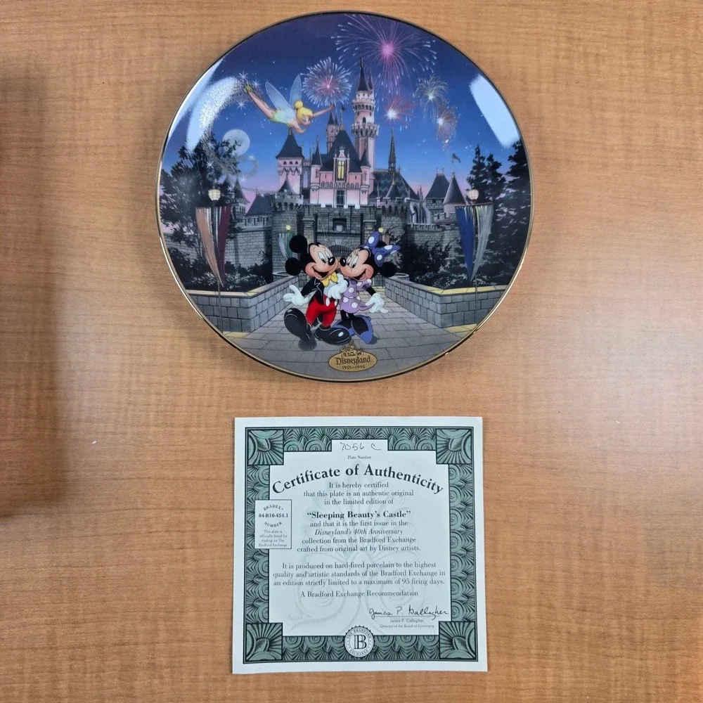 Sleeping Beauty Castle Disneyland 40th Anniversary Bradford Ex 8